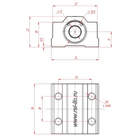 Чертеж SC8UU
