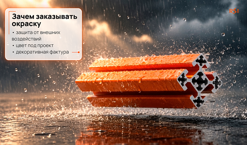 Зачем заказывать окраску алюминиевого профиля