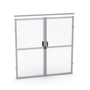 SG-40-1800-1800-2Door | Ворота распашные 1800x1800 для ограждения, серия 40 (Анодированные)