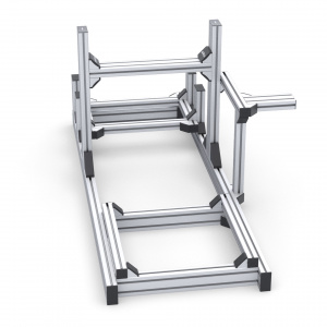 RSI-COCKPIT-4040-S10-SL | Кокпит для симрейсинга облегченный (серия 40 паз 10 мм) Анодированный