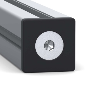 4180 black | Торцевая заглушка 45х45 мм, черная