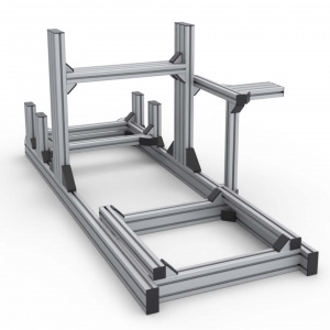 RSI-COCKPIT-4040-S8-A | Кокпит для симрейсинга (серия 40 паз 8 мм) Анодированный