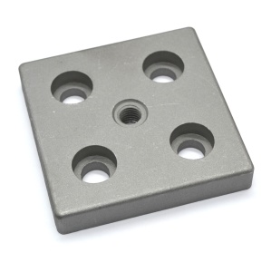 7006-AL-M12 | Опорная плита алюминиевая M12-90х90