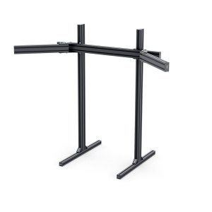 RSI-3T-SCR-4040-S8-L-BLACK | Трипл скрин для симрейсинга (серия 40 паз 8 мм) Чёрный