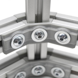 3D-2020-120-Type2 | Трехсторонний внутренний угловой соединитель, 20х20, угол 120 град. тип 2