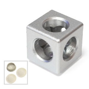 2069 | Трехсторонний кубический соединитель (к профилям серии 30)