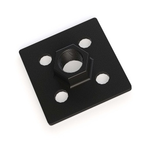 7005-S10-STEEL-М20 | Опорная плита стальная 80х80 (М20) паз 10 мм