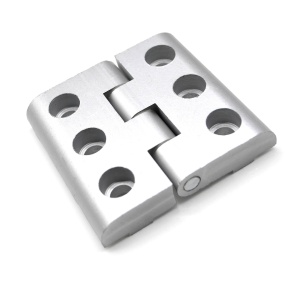 3122 | Алюминиевый дверной шарнир, усиленный, для профилей серии 45 мм