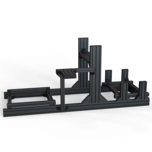 RSI-COCKPIT-4040-S10-BLACK | Кокпит для симрейсинга (серия 40 паз 10 мм) Черный