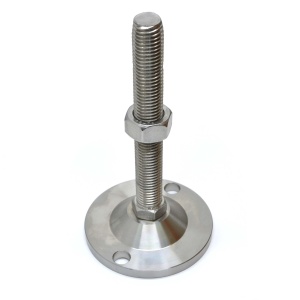 7652 | Опора регулируемая нержавеющая, шпилька М20х150, Основание 100мм