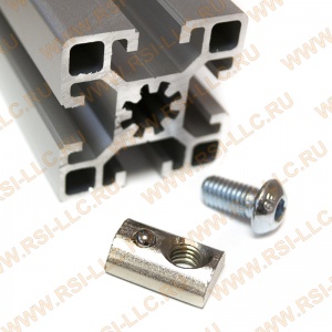5061 | Сухарь пазовый c прижимным шариком, паз 10, М8