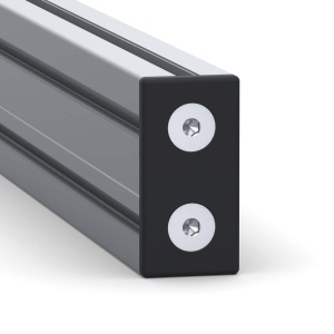 4184 black | Торцевая заглушка 50х100 мм, черная