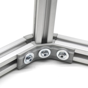 3D-2020-120-Type1 | Трехсторонний внутренний угловой соединитель, 20х20, угол 120 град. тип 1