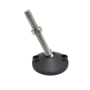 7929 | Опора наклонная нержавеющая. Основание 100 мм. Шпилька М16х120 мм.