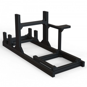 RSI-COCKPIT-4040-S8-BLACK | Кокпит для симрейсинга (серия 40 паз 8 мм) Черный