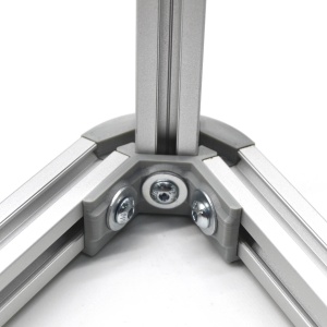 3D-2020-60-Type1 | Трехсторонний внутренний угловой соединитель, 20х20, угол 60 град. тип 1