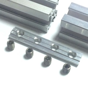 2027/80/AL | Линейный соединитель алюминиевый 80 мм, паз 8, серия 30