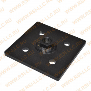 7005-S8-STEEL-М12 | Опорная плита стальная M12-80х80 паз 8 мм