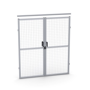 SG-40-1600-1800-2Door | Ворота распашные 1600x1800 для ограждения, серия 40 (Анодированные)