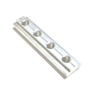 2020/80/AL | Линейный соединитель алюминиевый 80 мм, паз 10