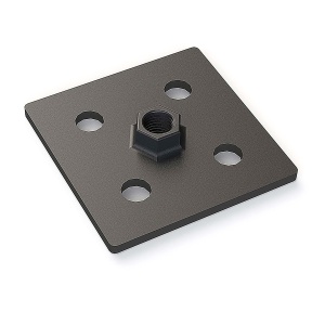 7006-сталь-М12 | Опорная плита стальная 90х90 (М12)