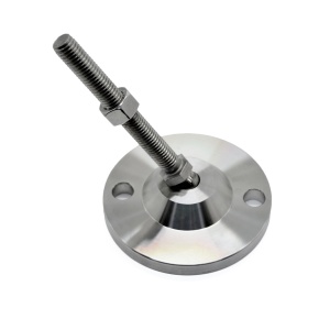 7786 | Опора наклонная нержавеющая. Основание 100 мм. Шпилька М12х100 мм.