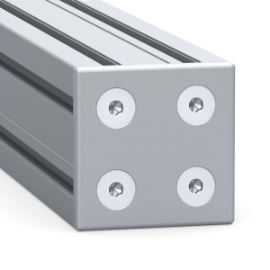 4189 silver | Торцевая заглушка 100х100 мм, серебристая