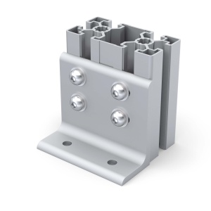 1150100AL | Алюминиевая Фундаментная опора к профилю 50х100