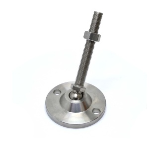 7790 | Опора нержавеющая наклонная, шпилька М16х120, Основание 100мм