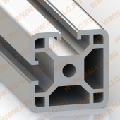 OB-4040E | Профиль 40х40 мм, закрытый, паз 8 мм (Анодированный)
