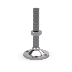 Опора регулируемая, основание 100 мм, нержавеющая сталь, артикул 7656