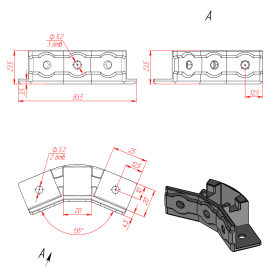 Чертёж: Соединитель 3D-2020-135-Type2