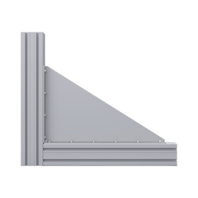 Прямоугольный большой уголок сталь с ребром жесткости 5 мм на профиль 50