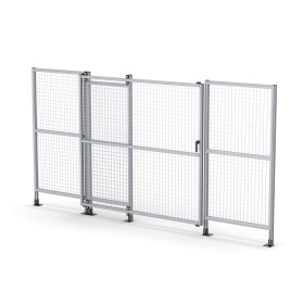 SG-45-SlideDoor | Секция с откатной дверью 2000x2000 для ограждения, серия 45 (Анодированные) изображение 6