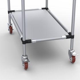 RSI-MST-900x500x1300-3 | Стойка подкатная 900х500х1300 3 полки изображение 2