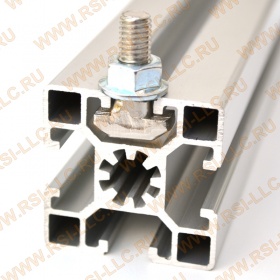 Фиксация в пазу профиля OB-4545B Т болта М8х25 Т10