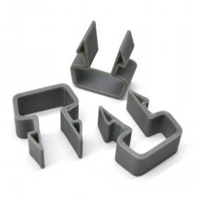 Пластиковые кабельные клипсы 8х16 мм для профиля серии 40 с пазом 8 мм