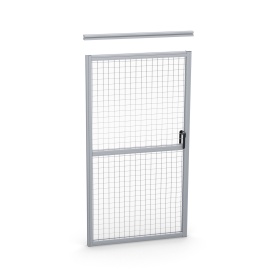 Дверь секции ограждения 1800х1000 мм из алюминиевого конструкционного профиля 45х45