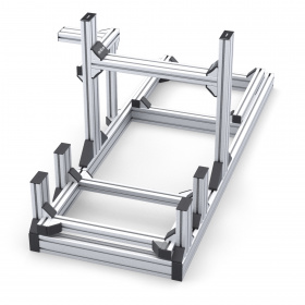 Комплект-набор для сборки кокпита на базе профиля 40х80 мм без покрытия