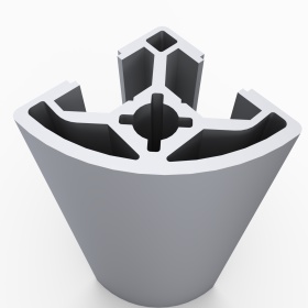 OB-30R-BP | Профиль 30х30 мм, закругленный. Паз 8 мм (без покрытия) изображение 8