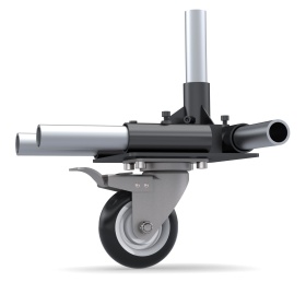 Ролик поворотный с тормозом RSI-FHJ403 в системе с трубами