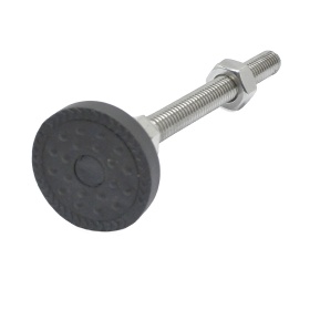 Опора-ножка, артикул 7877: материал — нержавеющая сталь, шпилька М10х80 мм