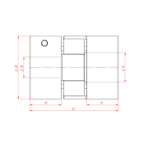 MH-D30L42-10x14 | Муфта соединительная, кулачковая изображение 1