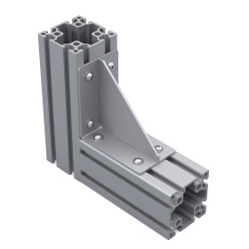 Сварной стальной уголок 135х135 мм для профиля серии 45