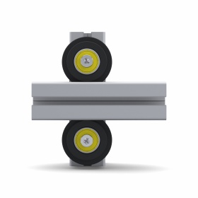 6240 | Двойной держатель роликов, паз 8 мм, к профилям 40х40 изображение 6