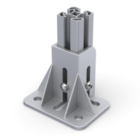 RSI-7204B | Фундаментная опора, алюминиевая, для профиля 40x40, крепление с краю изображение 0