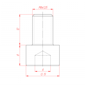  M8x14, DIN912