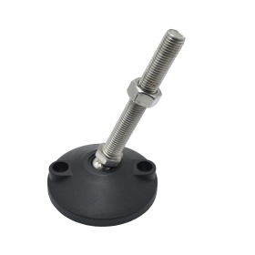 Наклонная нержавеющая опора, артикул 7929: вид основания с диаметром 100 мм.