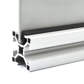 Артикул 4122, резиновый уплотнитель для конструкционного алюминиевого профиля 30 мм, паз 8