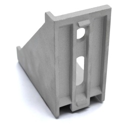 Алюминиевый угловой облегченный соединитель 40х80